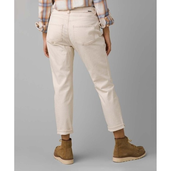 NEW Prana Womens Kayla Jeans Sz 6 Beige Natural Mid Rise - Picture 3 of 3